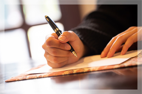 ご契約・申請書類提出